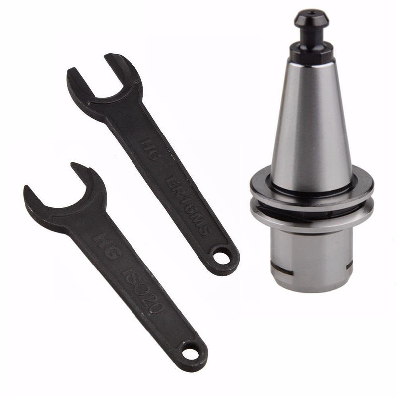 [Australia - AusPower] - EU_HOZLY ISO20 ER16 35L Collet Chuck holder G2.5 30.000RPM CNC Mill Spindle holder + Key Wrench Set ER 