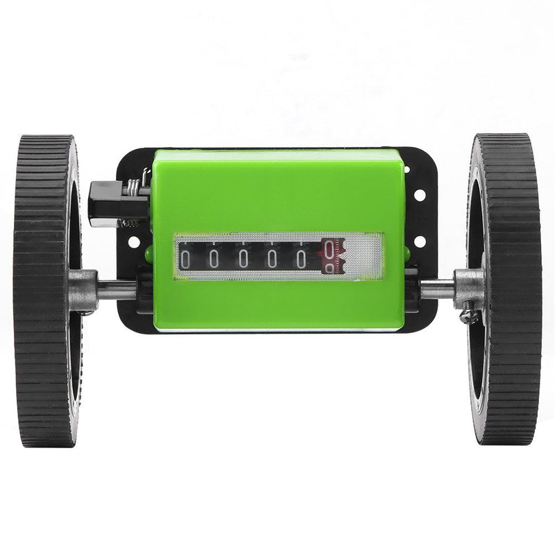 [Australia - AusPower] - Roller-Type Meter Counter, 6 Digit Meters Rolling Mechanical Length Counter For Measuring Textile, Printing, Artificial Leather, With Counter Range: 0-99999.9 Meters 