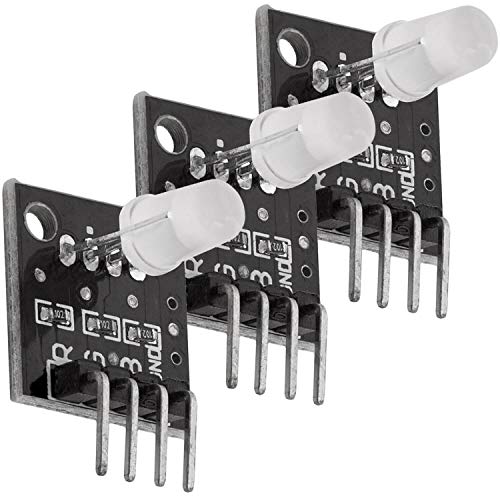 AZDelivery 3 x KY-016 FZ0455 3-Colour RGB LED Module 3 Colour Compatible with Arduino and Raspberry Pi Includes eBook