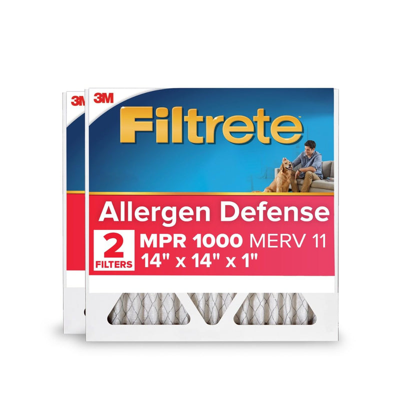 [Australia - AusPower] - Filtrete MPR 1000 Micro Allergen Defense AC Oven Air Filter, 14 x 14 x 1, Pack of 2 