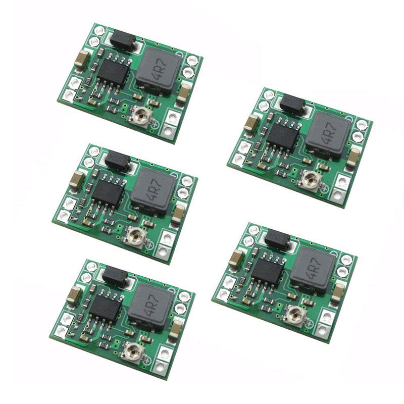 [Australia - AusPower] - DollaTek MP1584EN Ultra Small DC-DC 3A Power Step-Down Adjustable Module Buck Converter 24 V to 12 V 9 V 5 V 3 V for Arduino Pack of 5 