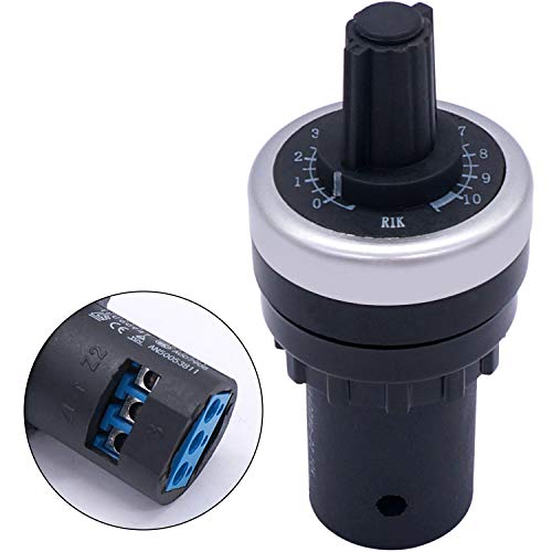 Taiss LA42DWQ-22 1K Rotary Potentiometer 22mm Inverter Converter Resistance Variable Drive Potentiometer 1k ohm