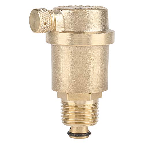 Akozon Automatic Quick Bleeder DN15 G1/2 Brass Automatic Bleed Valve for Solar Water Heater Pressure Relief