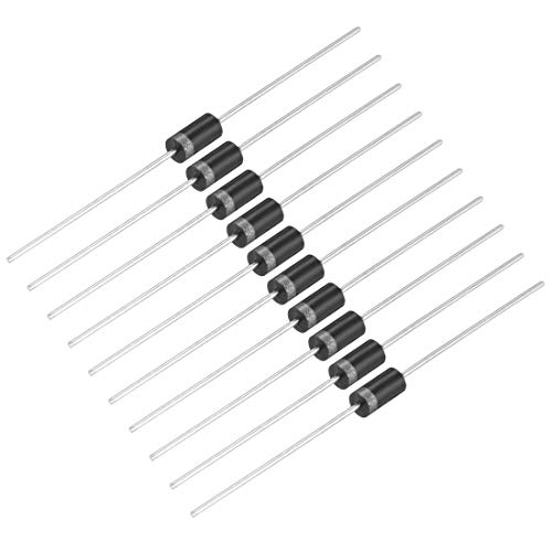sourcing map 1N4007 Rectifier Diode 1A 1kV Electronic Pack of 10 | Silicon diodes