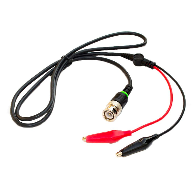 [Australia - AusPower] - Aofan Oscilloscope Cable BNC Male Plug to 2 Pcs 35mm Insulated Crocodile Clips 110cm BNC Plug to Crocodile Clip 