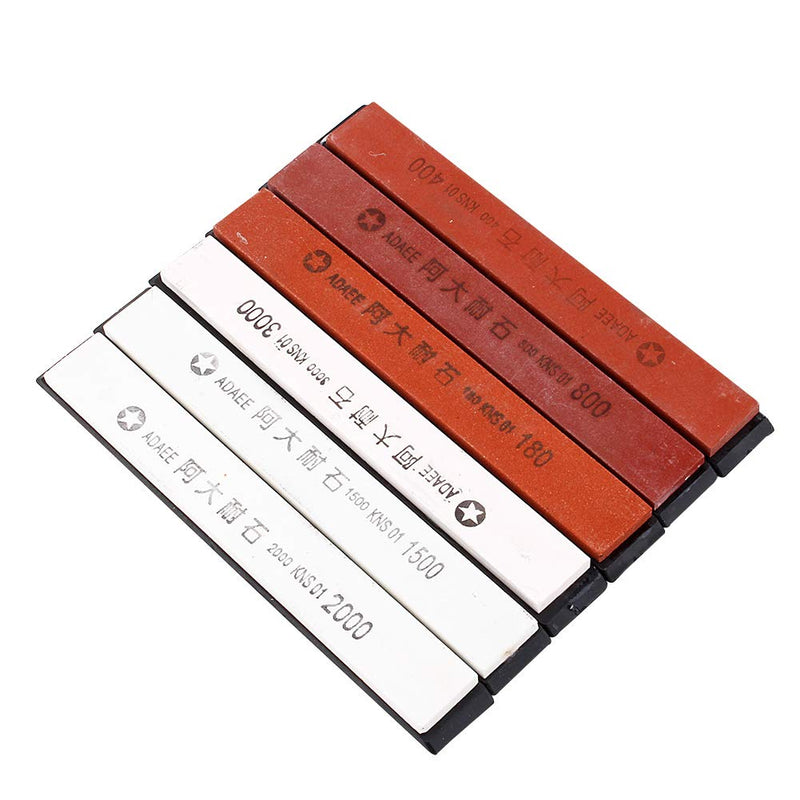[Australia - AusPower] - Hilitand Sharpening Stones, 6-Piece Whetstone Set Whetstone Polishing Sharpener Whetstone 180# 400# 800# 1500# 2000# 3000# 3000 