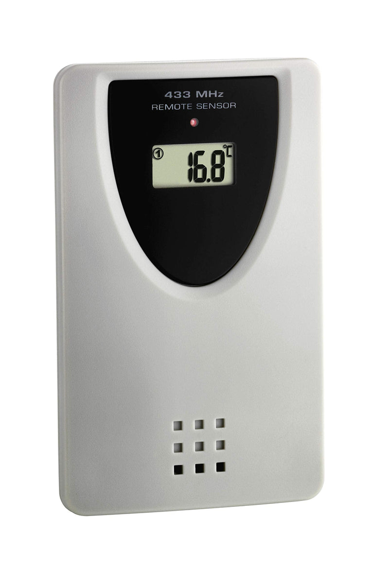 [Australia - AusPower] - TFA Dostmann Temperature Transmitter, 30.3210.10, Replacement Transmitter for TFA Radio Stations 30.3047 | 30.3048 | 60.4510 | 60.4518, with Display, Grey 