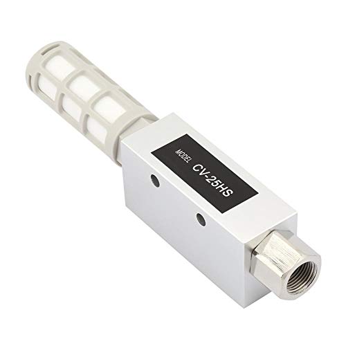 Akozon Vacuum Generator, CV-25HS Pneumatic Vacuum Ejector with Silencer