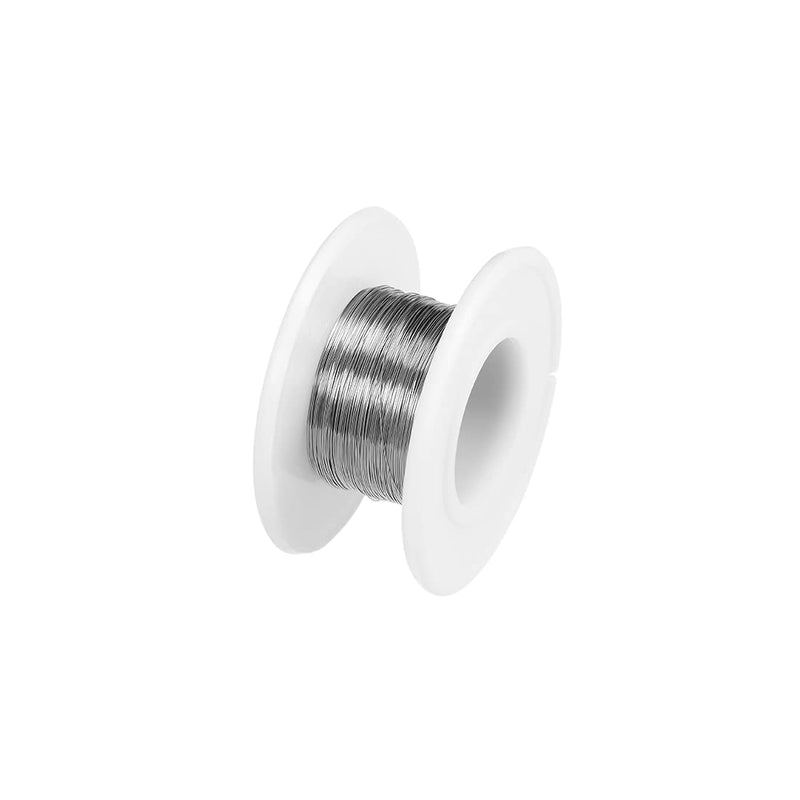 sourcing map 0.1 mm 38AWG Heating Resistance Wire Nichrome Cable for Heating Elements 115ft de 38AWG / 0.1mm x 35M