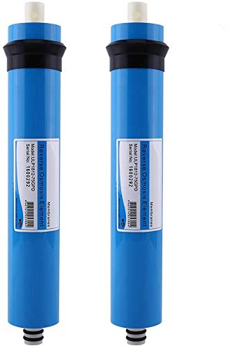 [Australia - AusPower] - 2pcs Reverse Osmosis Parts Water Filter Membrane, RO Membrane Reverse Osmosis Water Filter 75gdp Replacement Membrane Water Filter Fits Under Sink RO Drinking Water Cleaning System Universal 
