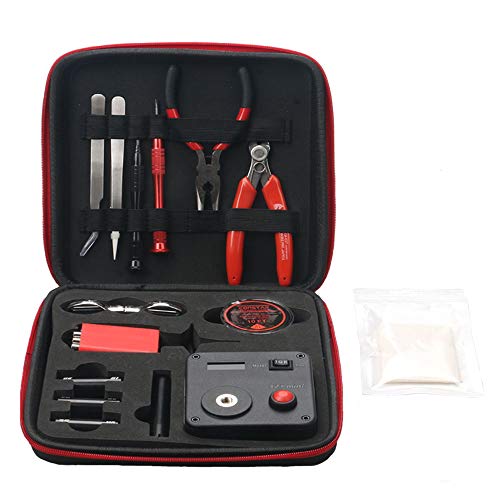 Leeko Coil DIY 5-in-1 Tool Electronic Cigarette Kit Mini Coil Multi Tool Changing Accessory Set (Black) Kit V3