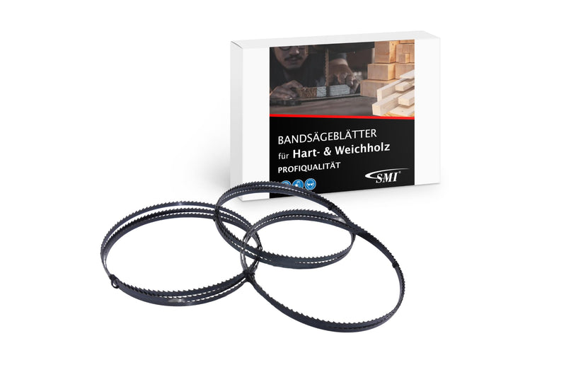 [Australia - AusPower] - SMI Set of 3 Wood Band Saw Blades 1490 x 6 x 0.65 mm 6 TPI Wood Saw Band Saw Band for Scheppach 