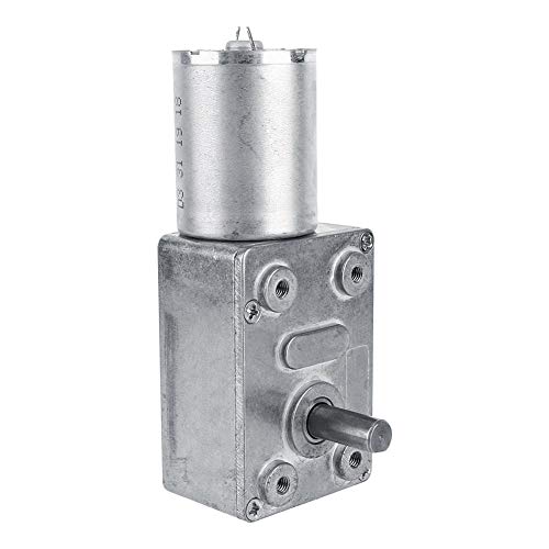 FTVOGUE Gear Motor DC12V 5 RPM Self-Locking | Motor with vertical outlet shaft, automatic lock, CW/CCW, for window drive and door opener 5RPM