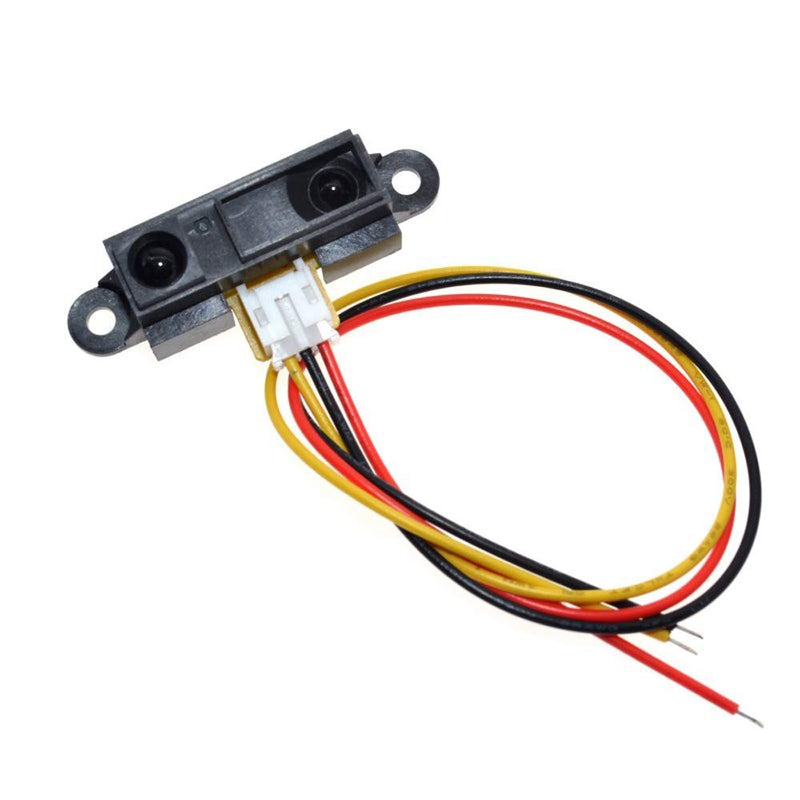 ARCELI GP2Y0A21YK0F Sharp Distance Sensor Analogue Infrared 10-80 cm + Cable Compatible with Arduino
