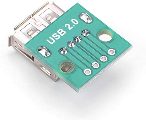 10 x USB Port Plate Type A Female Breakout Gasket 2.54mm Pitch Adapter Dip Connector
