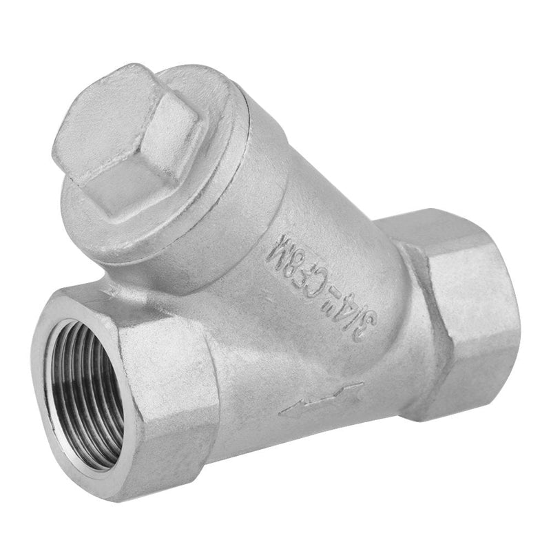 [Australia - AusPower] - Y-filter 3/4-inch filter screw DN20 PT filter shape Y-shape stainless steel with gas oil water hose 