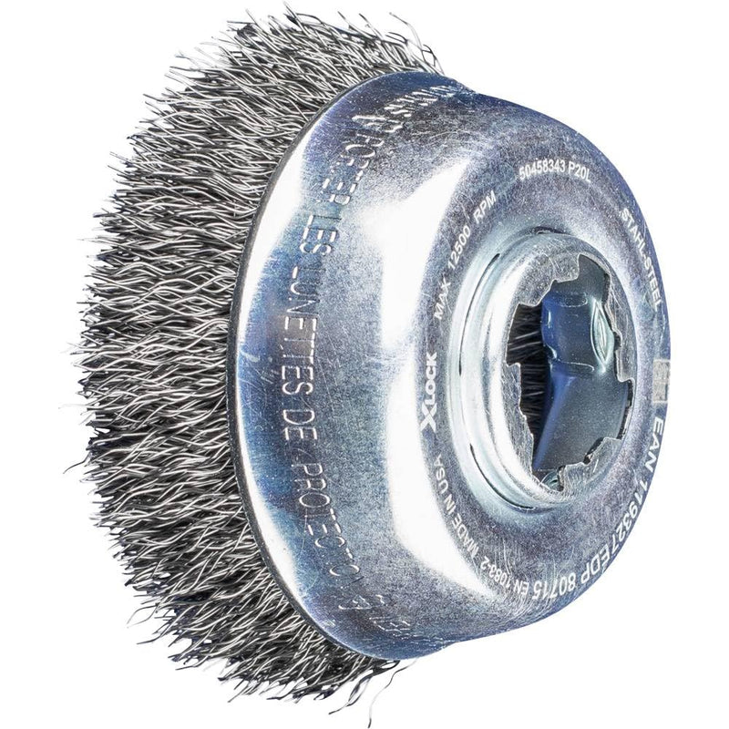 [Australia - AusPower] - PFERD Cup Brush, Diameter 75 mm, Unbraided, 0.30 mm Steel Wire, X-LOCK Socket, 43469006 - for Quick and Comfortable Tool Change ø 75mm 