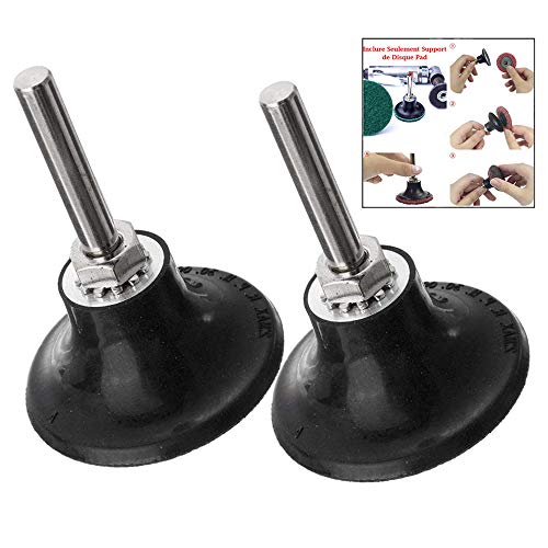 2 x Disc Pad Holder Sanding Disc with 1/4 Inch (6.35 mm) Shaft for Round Rotary Tool Grinding Polishing Conditioning Discs