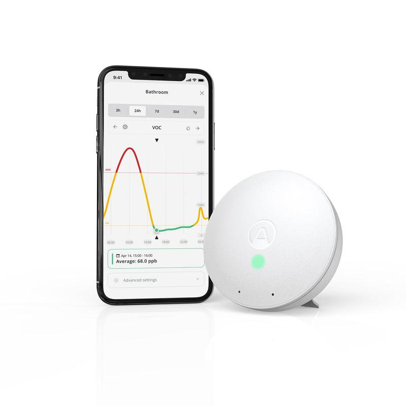 [Australia - AusPower] - Airthings Wave Mini Room Air Quality Monitor (VOC, Mould Risk, Moisture, Temperature) 