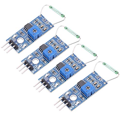4pcs/set Reed Sensor Module Magnetic Switch Module DIY Kit Normally Open for