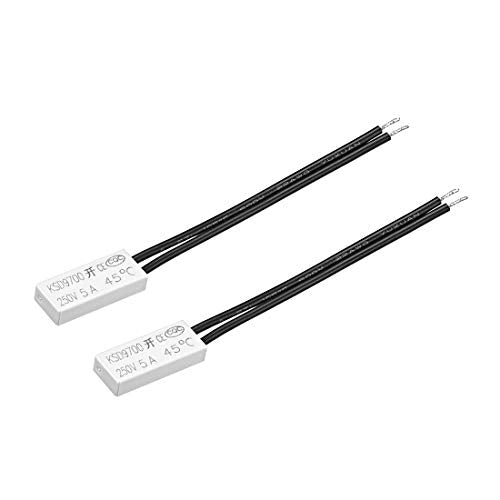 sourcing map KSD9700 Thermostat 45°C Normally Open Temperature Switch NO 5A Thermal Switch Bimetal Temperature Controller Pack of 2 | Temperature switch, thermal switch, bimetal temperature controller