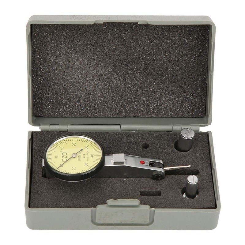 [Australia - AusPower] - 0.01mm Flexible Precision Dial Gauge Test Indicator 0-0.8mm Metric Dial Gauge Set for Measuring Narrow or Concave Objects 