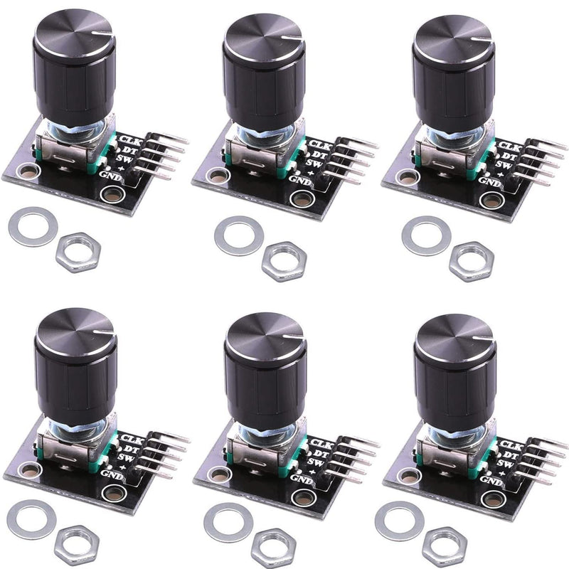 RUNCCI-YUN 6 x KY-040 Rotary Encoders Rotary Encoder Module for Arduino