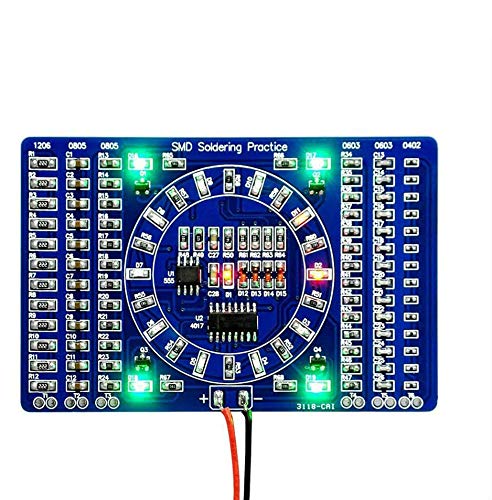 Rotating LED SMD NE555 Soldering Practice Board DIY Kit Fanny Skill Training DIY Kit Electronic PCB Board Module Kit