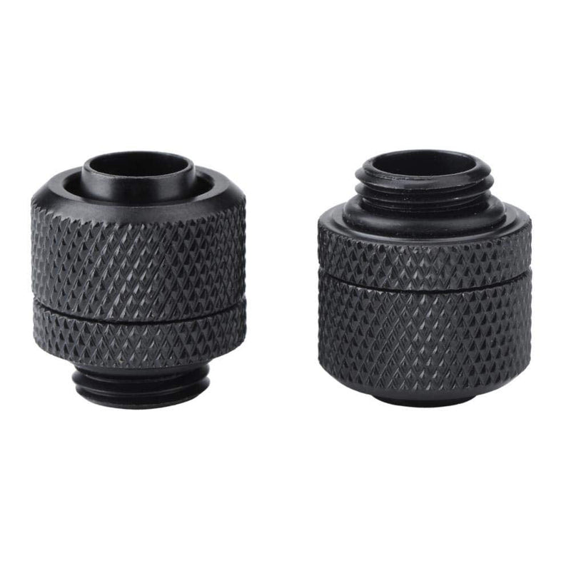 [Australia - AusPower] - Diyeeni Fitting 1/4 Inch Thread PC Water Cooling Connectors Compression Fitting for 9.5 mm (ID) / 12.7 mm (OD) Hose Pack of 2 