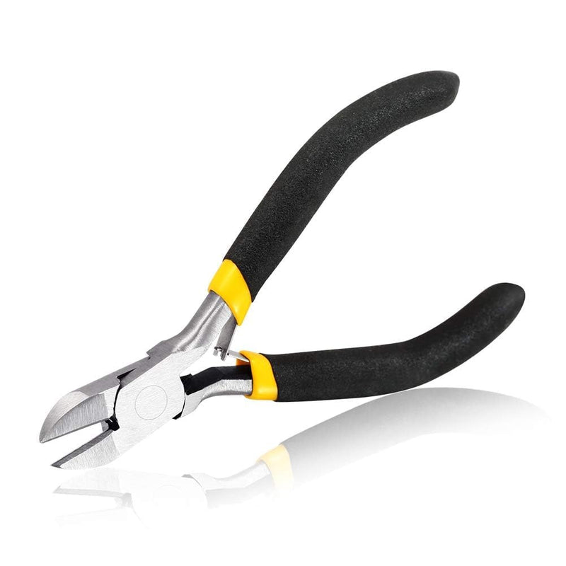 SPEEDWOX Side Cutters, 4 Inch Mini Fine Wire Cutters Pliers with Springs, Precision Micro Wire Cutters for Jewelry Making, Crafts Diagonal Pliers