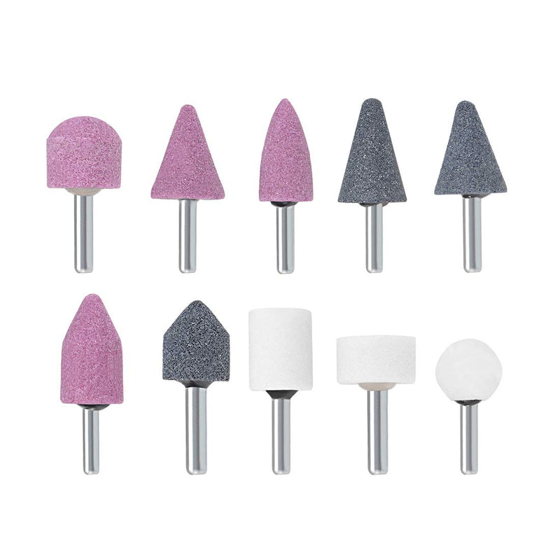 [Australia - AusPower] - sourcing map Set of 10 Abrasive Pencils with 1/4 Inch Shank for Drill 