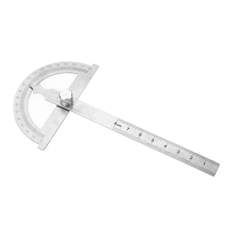 [Australia - AusPower] - MAGT Protractor, 0-180 Degree, 15 cm, Goniometer, Stainless Steel Protractor, Ruler, Arm Measuring Ruler, Angle Measuring Ruler (80 x 120 mm) 
