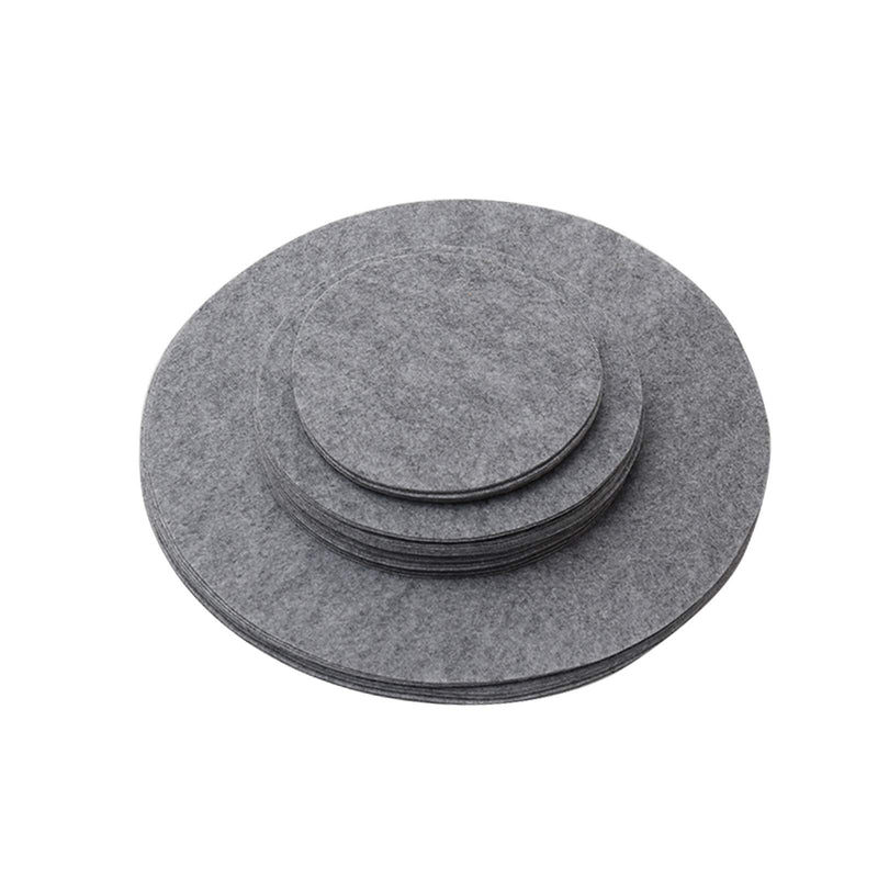 [Australia - AusPower] - 48 Pieces Felt Plate Separator Discs Soft Felt Plate Separators for Chest Protector Kitchen Tableware Storage and Organization 