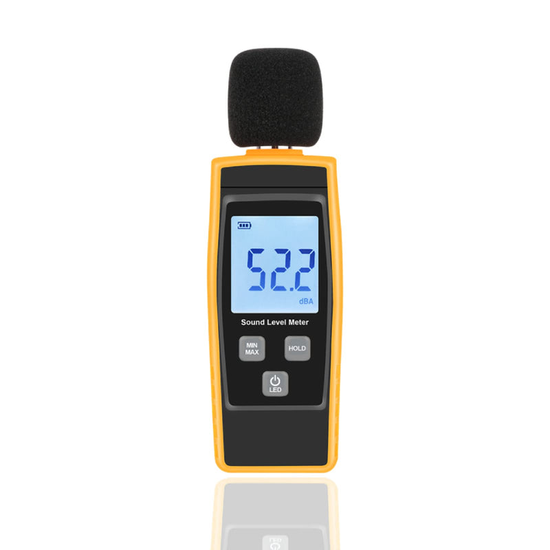 [Australia - AusPower] - Noise Tester (Decibel Meter) Decibel Meter Sound Level Meter 30dB (A) to 130dB (A), LCD Noise Decibel Meter for Monitoring Noise Load, Home Theater Setup 