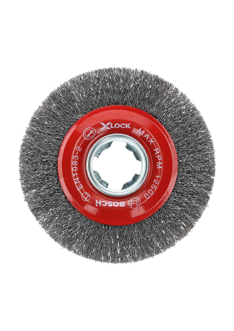 [Australia - AusPower] - Bosch WBX418 4.1" Wheel Diameter X-LOCK Arbor Hardened Steel Pressed Wire Wheel 