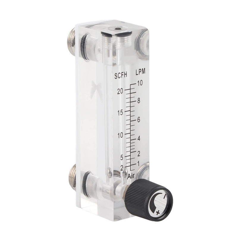 Panel Type Gas Flow Meter LZM-6T Acrylic Flow Meter Adjustable Panel 1~10LPM Flow Meter