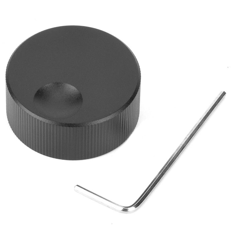[Australia - AusPower] - Volume Control Black Matte Aluminium Knob for 6 mm Potentiometer 32 x 13 x 8 mm 