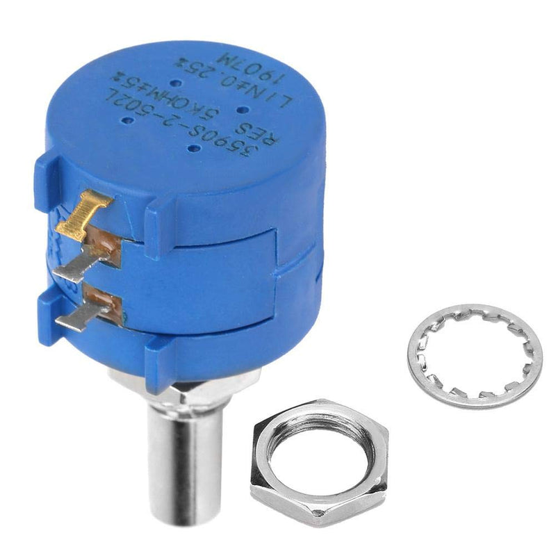 [Australia - AusPower] - Multiturn potentiometer 3590S-2-502L 5K ohm adjustable winding resistance Precision multiturn potentiometer 