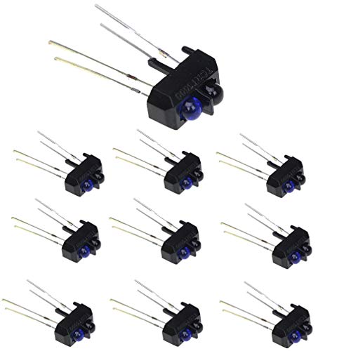 Hailege 20pcs TCRT5000L TCRT5000 Optoelectronic Sensors Reflective Optical Sensor Transistor Output Infrared 950 mm 5V 3A for Smart Car Robot