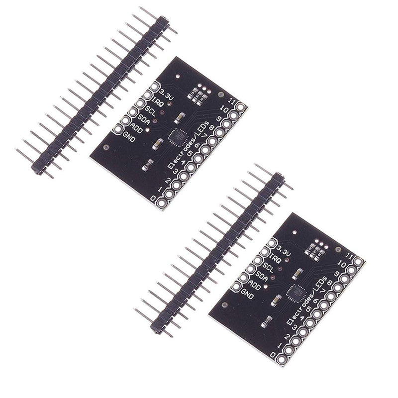 Hailege 2pcs MPR121-Breakout-V12 Proximity Keyboard Touch Sensor Capacitive Touch Sensor