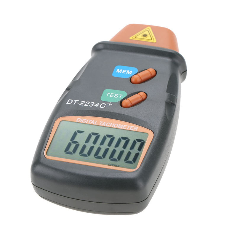 [Australia - AusPower] - Digital Speedometer DT-2234C + Non-Contact Tachometer Mini LCD Photo Speedometer Speed Range 2.5 rpm 99.999 RPM Tachometer 