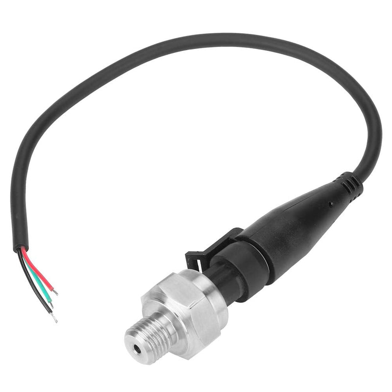 Stainless Steel Pressure Sensor, G1/4 Inch 5V Output 0.5-4.5V/0-5V Pressure Transmitter, Sensor Input for Oil, Fuel, Gas, Air, Water (0-80 PSI) 0--80PSI
