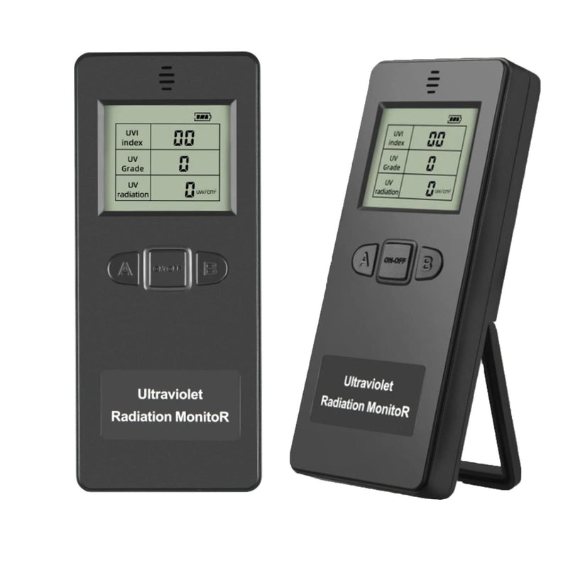 [Australia - AusPower] - Radiation Detector, Radiation Meter UV Radiation Tester LCD Portable Digital UV UVI Tester with Temperature Display 