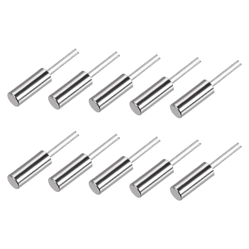 sourcing map Quartz Crystal Oscillators Resonator Kit 32.768 kHz, 2 x 6 mm, Pack of 10