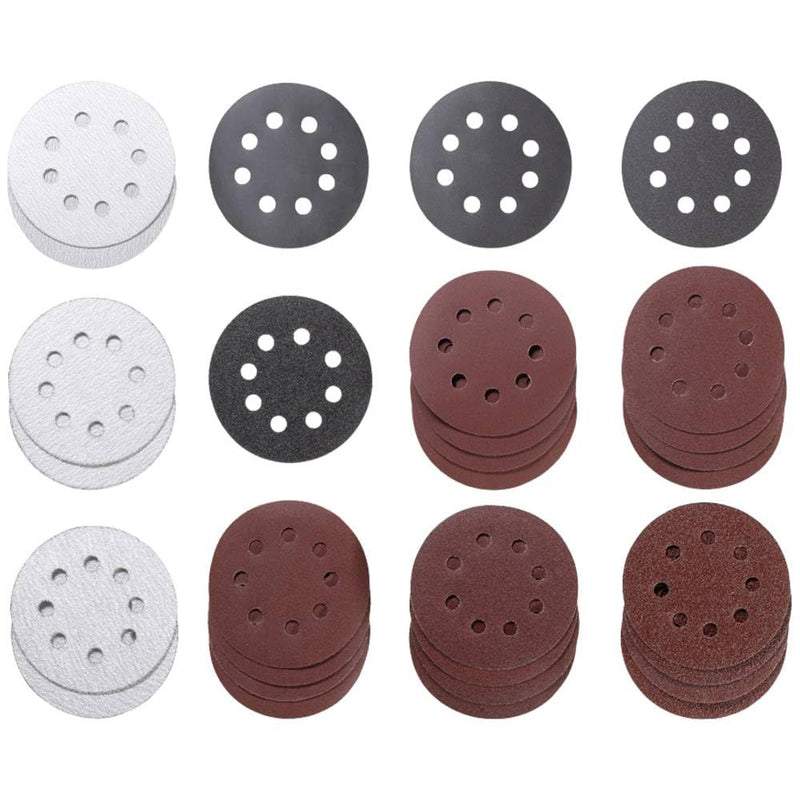 kwb 30-Piece Sanding Discs Set Diameter 115 mm in Various Grits for Universal Use and All Standard Random Orbital Sanders Ø 115 mm