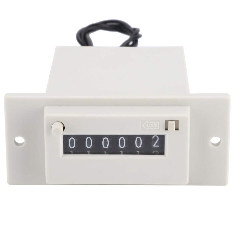 CSK6-YKW Electromagnetic Counter 6 Digit 0-999999 Counting Range Electronic Pulse Counter, Digital Counter, Sum Counter, Electromagnetic Pulse Counter (DC 12V), #-01