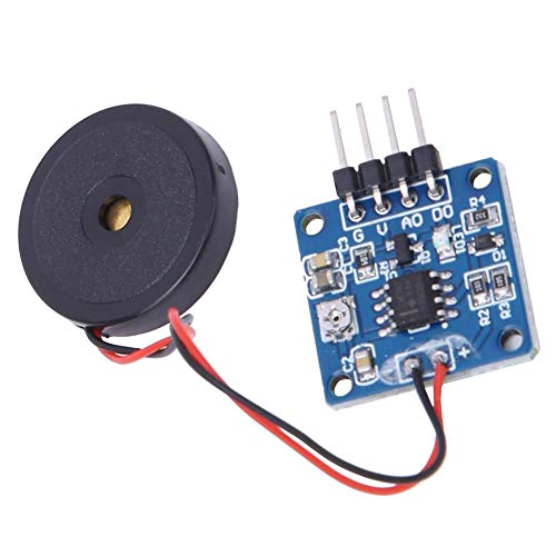 Vibration Switch Module 5.0V DC AD/DO 0.8 x 0.8 Inch Piezoelectric Vibration Tapping Sensor Module