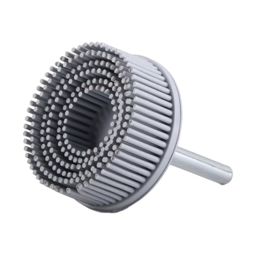 Bristle Disc with Connecting Rod, Drill Accessories for Metal Fine Processing Cleaning Polishing Grinding Deburring Removal of Rust Scratches (White 120#), Other Abrasives