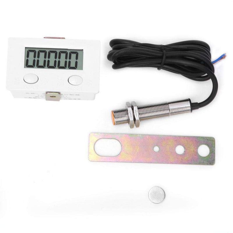 [Australia - AusPower] - 0-99999 Magnetic Induction Meter with Magnetic Metal Induction Switch, 5 Digit LCD Digital Display, BEM-5C + 12φ Metal Sensor, No Mechanical Wear, Reliable Operation 