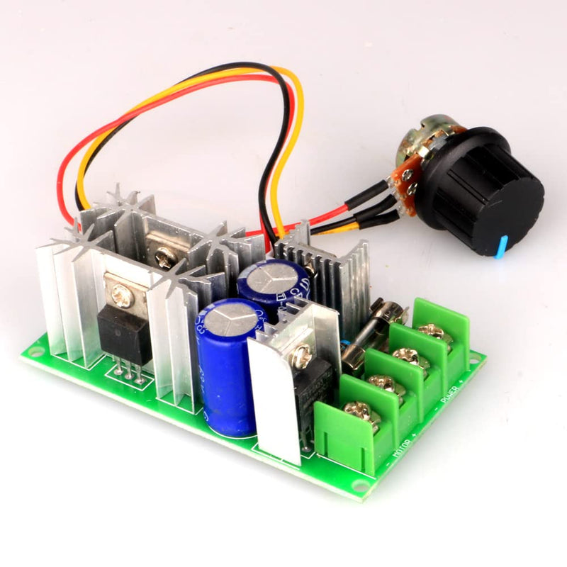 [Australia - AusPower] - Gebildet DC Motor Controller Assembly 12V 24V 36V 48V/20A, High Performance Drive Module Adjustable Speed PWM Electronic Controller Switch Ultra Small LED Dimmer E402 